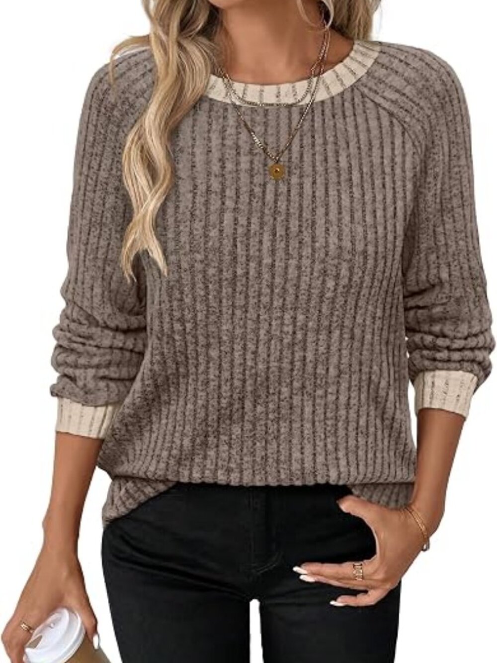WIHOLL Long Sleeve Shirts for Women Lightweight Sweaters Fall Outfits 2026 Color